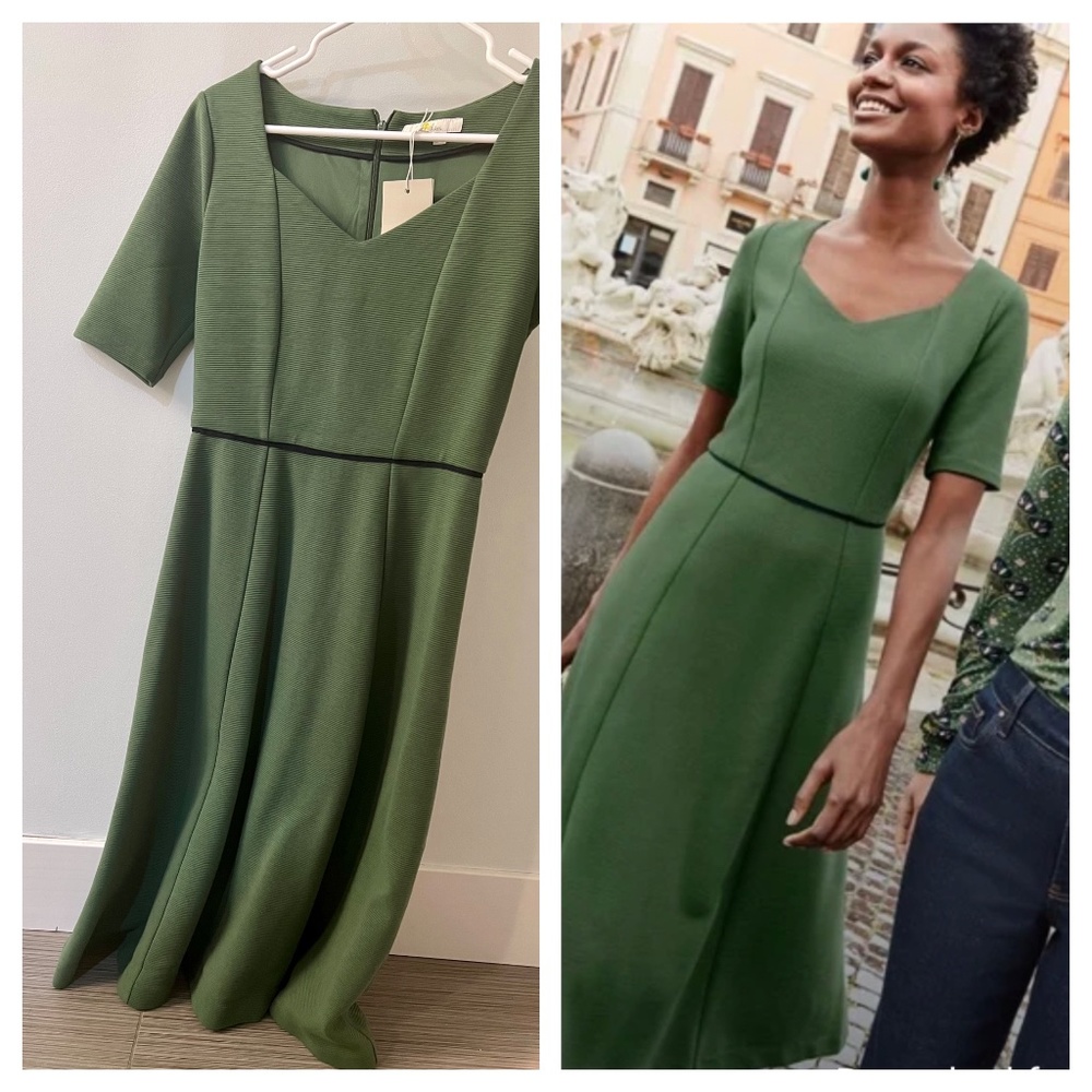 Boden ponte midi dress, US4